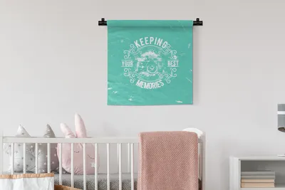 Produktbild von MuchoWow® Wandteppich Wandbehang Jahrgang - Kamera - Text 60x60 cm Tapisserie Dekoration Wandtuch - Dekorationen - Wand Decke