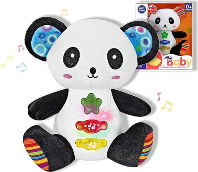 Produktbild von Musikalisches Plüschtier Reig 15 cm Pandaknochen