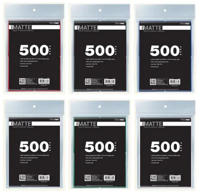 Produktbild von Ultra Pro - PRO-Matte Standard Deck Protector Sleeves Bundle (500ct) (66x91mm)