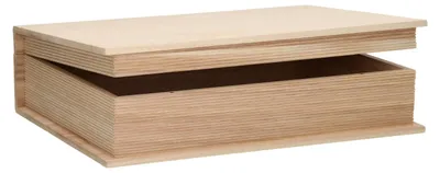 Produktbild von Playwood Holztruhe Buchform groß mit Schloss - Dekoration und Aufbewahrung