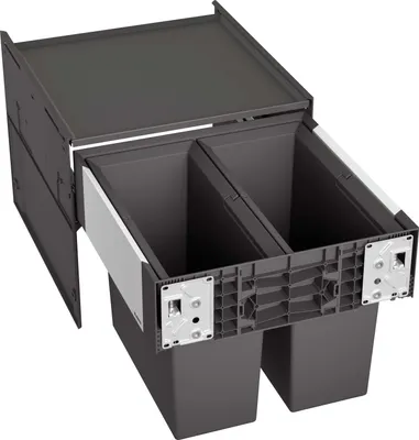 Produktbild von BLANCO 526200 SELECT II 45/2 Abfallsystem 32 (2x16) Liter für 45 cm Schrankbreite / Frontanbindung