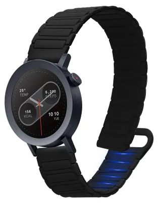 Zdjęcie produktu dla wymienna opaska kwmobile kompatybilna z CMF Watch Pro 2 / Watch Pro 1 - silikonowa opaska do monitora fitness z magnetycznym zapięciem