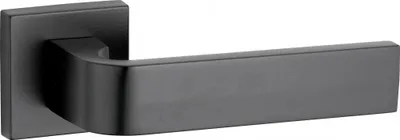 Image de Paire de béquilles Monza pour porte, carré 7mm, noir mat - THIRARD