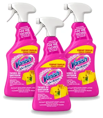 Produktbild von 3 x Vanish Oxi Action 4-in-1 Fleckentferner Spray 940 ml - Vorteilspackung - 3 Stücke