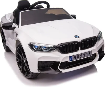 Obrázek produktu pro Dětské elektrické autíčko "BMW M5" - licencované - 12V7A baterie, 2 motory - 2,4Ghz dálkové ovládání, MP3, kožené sedadlo+EVA