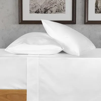 Productafbeelding van 700 draaddichtheid luxe queensize lakenset, effen katoenen lakens (4-delige set) kwaliteit - satijnen lakens voor queensize bed - gladde