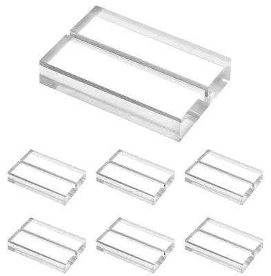 Acryl-Kartenständer, 7 Stück, transparent, 5x3x1 cm, für Hochzeiten