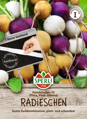 Produktbild von SPERLI - Radieschen Kombination III, Saatband Samen - 82217