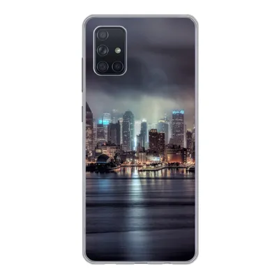 Produktbild von MuchoWow® Handyhülle Schutzhülle Hülle für Samsung Galaxy A71 New York - Amerika - Skyline Silikon Softcase Handy Hülle - Kartenbesitzer