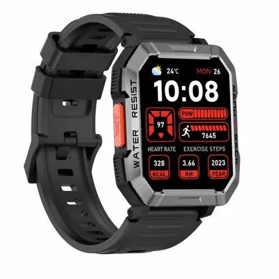 Produktbild von Blackview W60 Smartwatch 2,01 Zoll, Wasserdicht IP68, mehrsprache, Pulsuhr und Fitness Tracker, Fitnessuhr für Android IOS, Schwarz