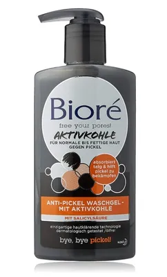 Produktbild von Aktivkohle Gesichtsreinigungsgel - Tiefenreinigung mit Bioré, 200ml
