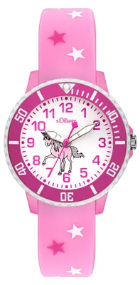 Produktbild von s.Oliver Uhr Kinder-Armbanduhr Silikon Kids Mädchen Silikon SO-3561-PQ