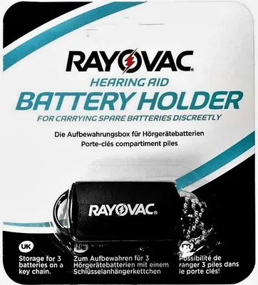 Produktbild von Rayovac H951 Aufbewahrungsbox für 3 Hörgerätebatterien mit Schlüsselanhängerkettchen