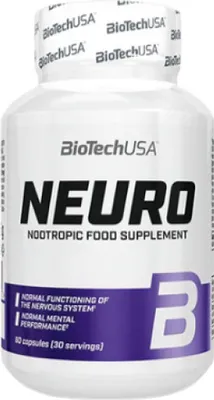 Obrázok produktu pre BioTech USA Neuro 60 kapsúl / Antioxidanty a prírodné výťažky / Nootropikum s obsahom vitamínov, minerálnych látok a rastlinných extraktov