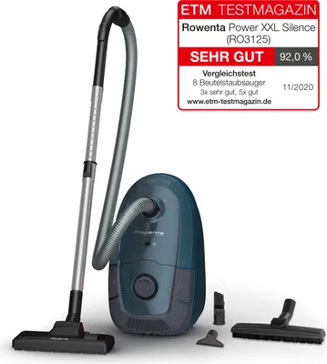 Produktbild von Rowenta Power XXL RO312, 450 W, Zylinder-Vakuum, Trocken, Staubbeutel, 4,5 l, Schaum, Hygienefilter