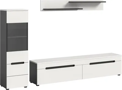 Image de Canu bibliothèque C15 système blanc, gris foncé.