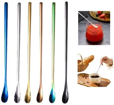 Productafbeelding van Set van 6 koffielepels - Roestvrij staal, 19 cm - 26 cm