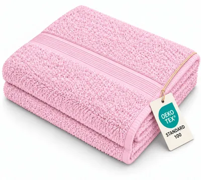 Immagine prodotto di Asciugamano da doccia in spugna 500 g/m² 70 x 140 cm Rosa
