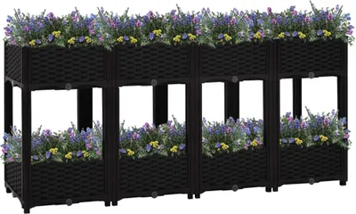 Produktbild von The Living Store Hochbeet 160x40x71 cm Polypropylen
