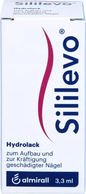 Produktbild von Sililevo Hydrolack  zum Aufbau und zur Kräftigung  geschädigter Nägel, 3.3 ml Lösung