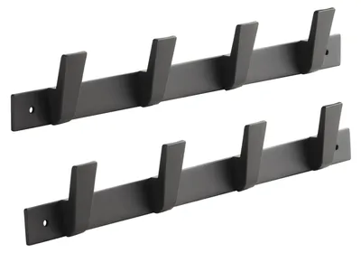 Produktbild von SOTECH Hakenleiste Blackline Albus – 4 Haken (2 Stück)