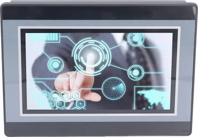Obrázek produktu pro 7in PLC HMI dotykový displej 2PT Měření teploty 12in 8out 6 3K Vysokorychlostní počítání 38.4Kb Programovatelný logický kontrolér DC24V 5A