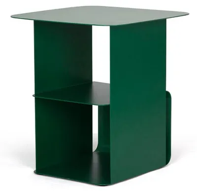 Immagine prodotto di Tavolino Moderno 41x41x45,5 cm in Acciaio Verde Bosco