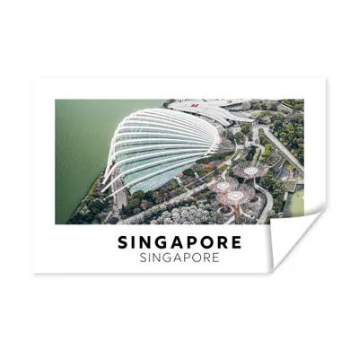 Produktbild von MuchoWow® Poster Singapur - Wasser - Architektur 180x120 cm - Fotoplakat