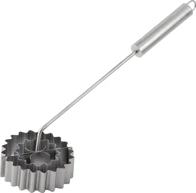 Produktbild von Rosenküchli-Eisen 12cm Ø, Gesamtlänge ca. 50 cm