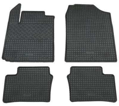 Gummifußmatten Set 4-teilig für Kia Picanto 3 JA (4/2017-), schwarz