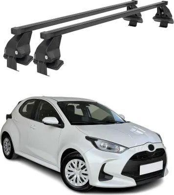 Zdjęcie produktu dla Bagażnik dachowy Menabo do Toyota Yaris 2020-2025 stalowy czarny 2szt