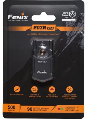 Imagen del producto de Linterna Fenix E03R V2.0 de 260 lúmenes