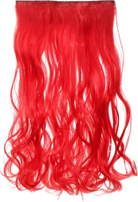 Produktbild von WIG ME UP Haarteil Extension breit 5 Clips gelockt lockig Neonrot YZF-3178-TF2316
