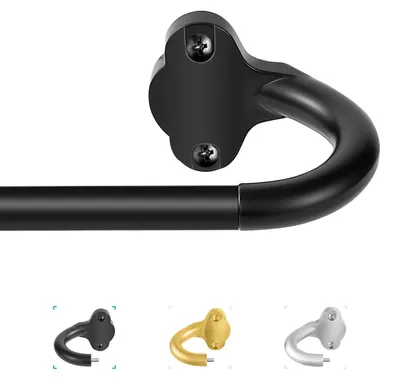 Image de TVWOO, tringles à rideaux à enrouler, longueur réglable de 71,1 à 121,9 cm, diamètre de 1,6 cm