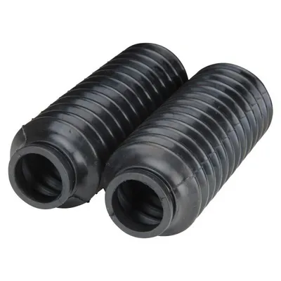 Image de Jeu de soufflets de fourche en caoutchouc noir (155/30/40mm) pour Puch Imola GX / Monza 4 C GP S SL XL SL