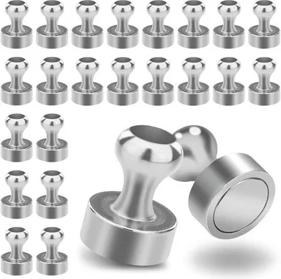 Image de Aimants coniques puissants 12 x 16 mm, argentés, 3 kg