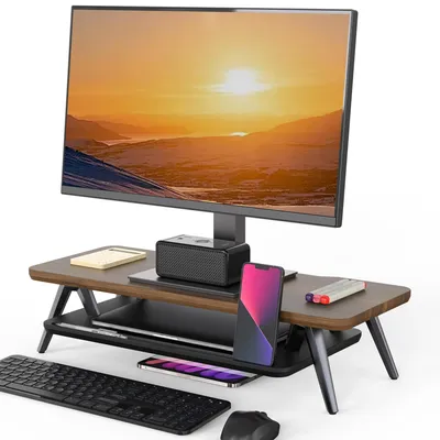 Produktbild von Solidchoice – Monitorständer mit Ablagefach für Computer und Tablet