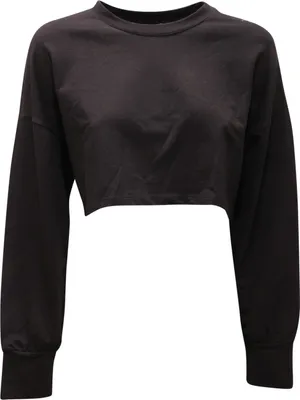 Immagine prodotto di 6714AQ felpa donna PLEASE woman crop sweatshirt black