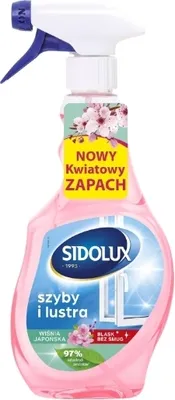 Zdjęcie produktu dla Sidolux Płyn do czyszczenia szyb z dozownikiem Wiśnia 500 ml