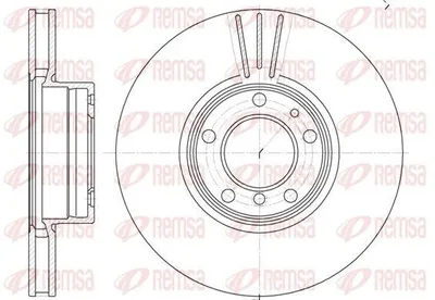 Produktbild von 2x REMSA Bremsscheibe 6599.10 vorne für BMW 5 Limousine (E39) 5 Touring (E39)