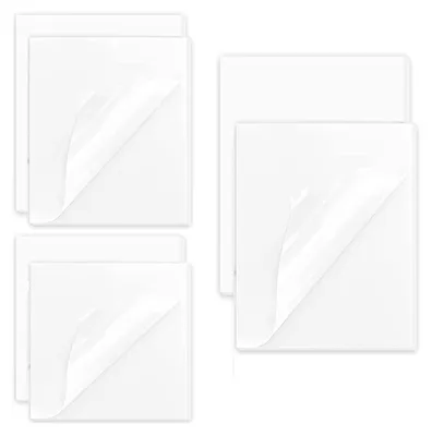 Produktbild von 6 Stück Haftnotizen Transparent Set，300 Blätter Memo Sticky Notes Durchsichtig，3 Größen Selbstklebende Notizbuch für Studenten, Lesen, Lernen, Schule, Zuhause und Büro