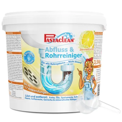 Produktbild von Pastaclean Abfluss- & Rohrreiniger (Zitrone), 3,5 kg