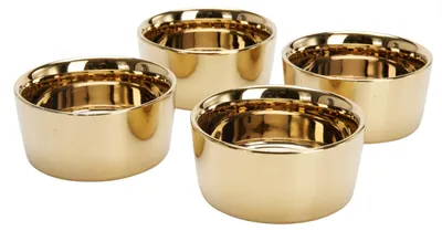 Produktbild von MIRAVO goldene Snackschalen, 4 Stück x Ø 8,5 cm
