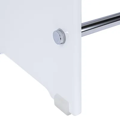 Produktbild von Badhocker Duschhocker aus Acryl weiß 46 cm hoch rutschfest stabil ergonomisch komfortabel, 9681011000099