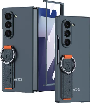 Obrázek produktu pro Pouzdro pro Samsung Galaxy Z Fold 7, tenké matné tvrdé PC pouzdro s ochranou displeje a poutkem Zelený