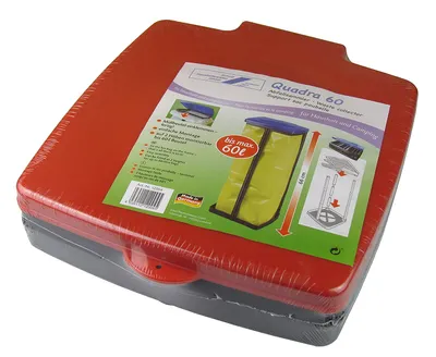 Produktbild von Abfallsammler / Müllsackständer für 60 Liter - "Quadra 60" - Farbe: Rot