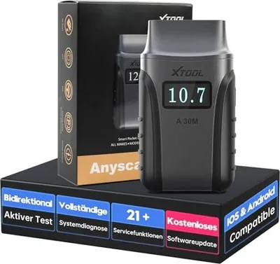 Produktbild von XTOOL A30M OBD2 Diagnosegerät BT, Wireless Car Tool 21 Reset, bidirektionaler/aktiver Test, alle Systeme OBD Android & iOS, Öl/ABS/SAS/BMS // DPF
