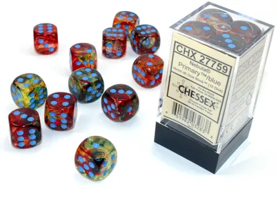 Image de Nebula TM 16mm d6 Primary/blue Luminary Dice Block ? (12 dés)