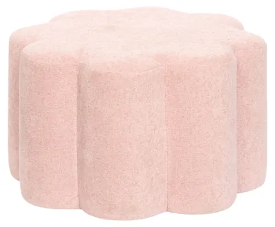 Produktbild von Dekorative Pouf FLEUR, Ø 50 cm x 30 cm, rosa