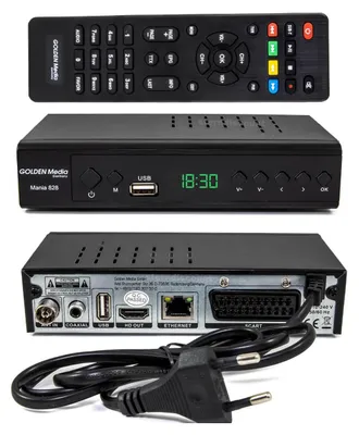 Produktbild von Golden Media Mania 828 Hybrid DVB-C-T2 Receiver HD Receiver PVR Ready